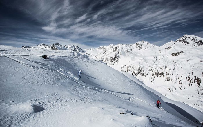 Skipisten im Pitztal